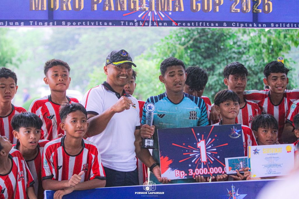Panpel Turnamen sepak bola U14 Moro Panglima 2026 Cup Letkol (Mar) Anton Waris
