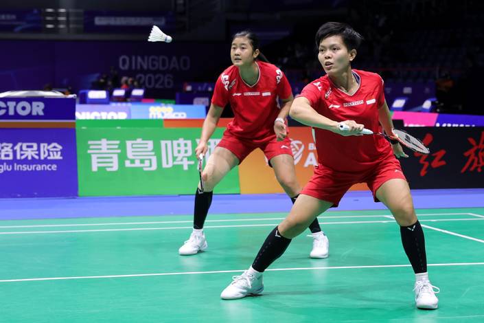 Siti Fadia Silva Ramadhanti/Amallia Cahaya Pratiwi saat tampil di Kejuaraan Beregu Asia 2006.