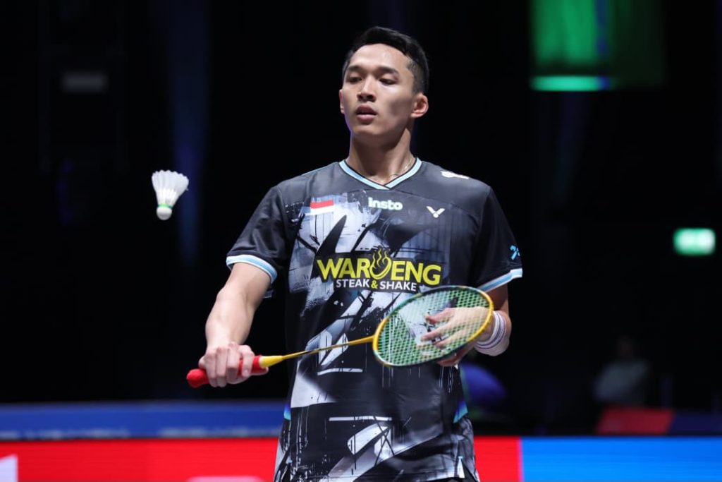 Jonatan Christie ketika tampil di All England 2026. Dia akan kembali berlaga dalam Kejuaraan Asia Perorangan 2026 April mendatang.