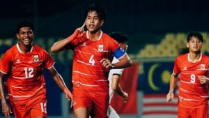 Tim Indonesia U17 menang telak 4-0 atas Timor Leste di Stadion Gelora Joko Samudro, Gresik, pada Senin (14/4/2026)