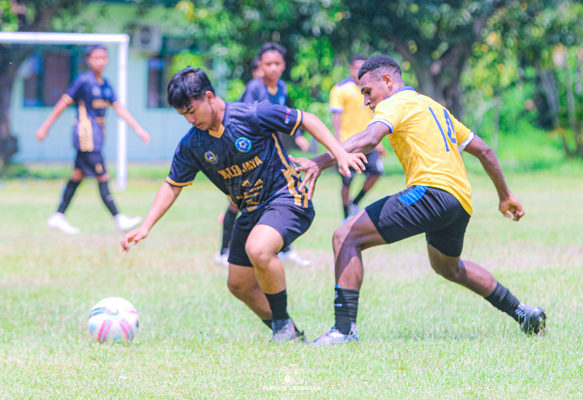 Papua Football Academy saat mengalahkan tim asal Kota Surabaya, Katlea Jaya, dalam Liga Top Skor Zona Surabaya 2026 di Lapangan Panser, Sumput, Sidoarjo.