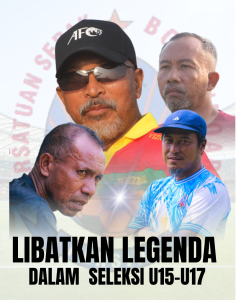 Para legenda sepak bola yang masuk dalam tim seleksi Persida u15 dan U17.